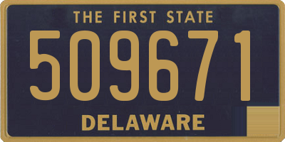 DE license plate 509671