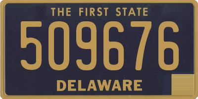 DE license plate 509676