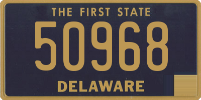 DE license plate 50968