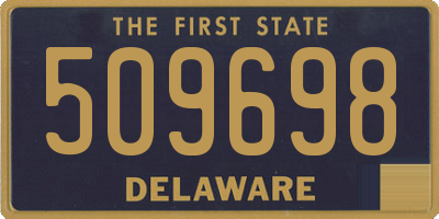 DE license plate 509698