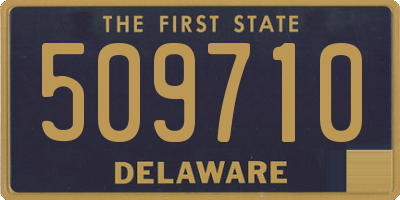 DE license plate 509710