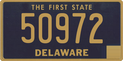 DE license plate 50972