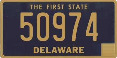 DE license plate 50974