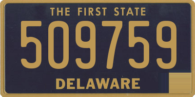 DE license plate 509759