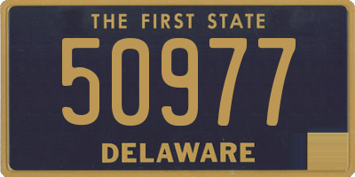 DE license plate 50977