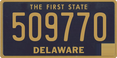 DE license plate 509770