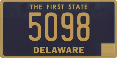 DE license plate 5098