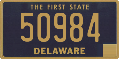 DE license plate 50984