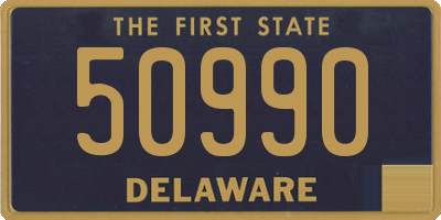 DE license plate 50990