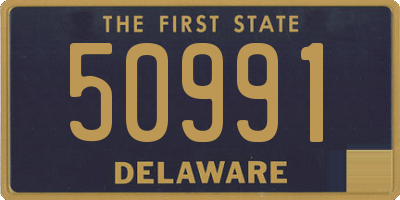 DE license plate 50991