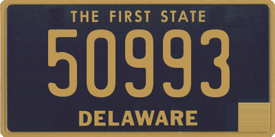 DE license plate 50993