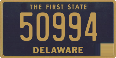 DE license plate 50994