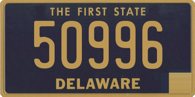 DE license plate 50996