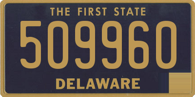 DE license plate 509960