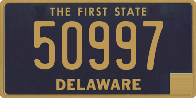 DE license plate 50997