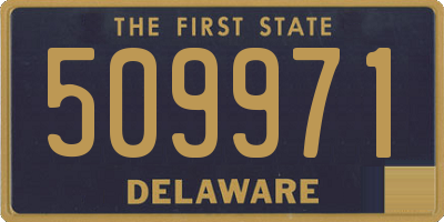 DE license plate 509971