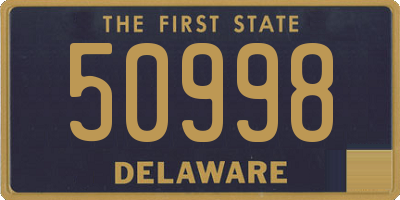 DE license plate 50998