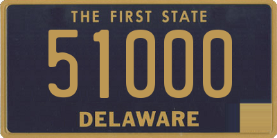 DE license plate 51000