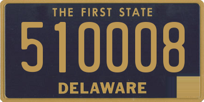 DE license plate 510008