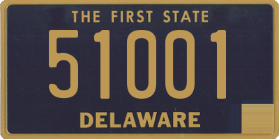 DE license plate 51001