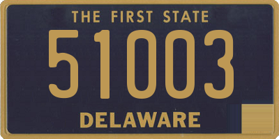 DE license plate 51003