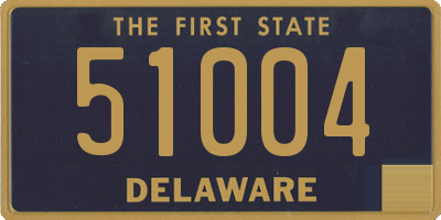 DE license plate 51004