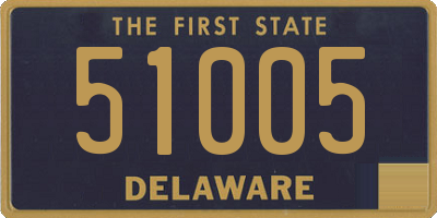 DE license plate 51005