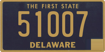 DE license plate 51007