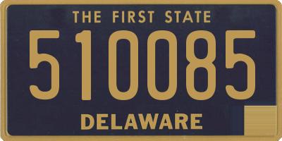DE license plate 510085