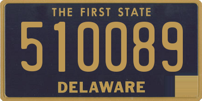 DE license plate 510089