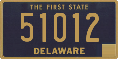 DE license plate 51012