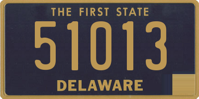 DE license plate 51013