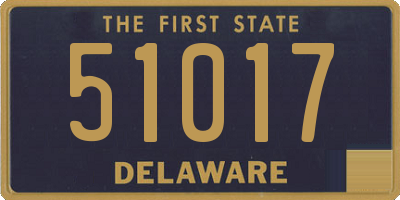 DE license plate 51017