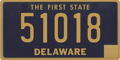 DE license plate 51018