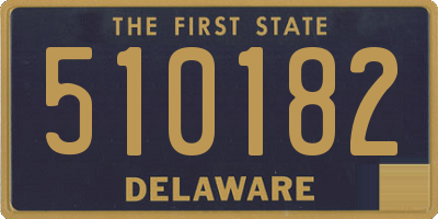 DE license plate 510182