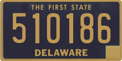 DE license plate 510186