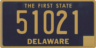 DE license plate 51021