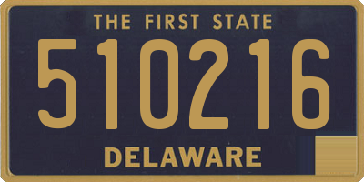 DE license plate 510216