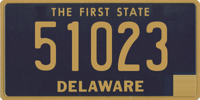DE license plate 51023
