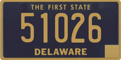 DE license plate 51026