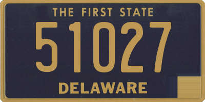 DE license plate 51027