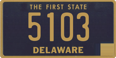 DE license plate 5103