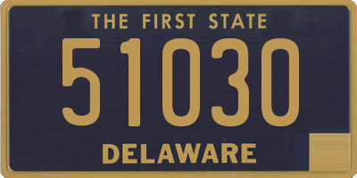 DE license plate 51030