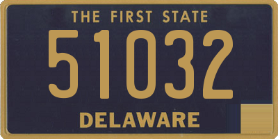 DE license plate 51032