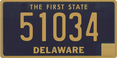 DE license plate 51034