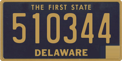 DE license plate 510344
