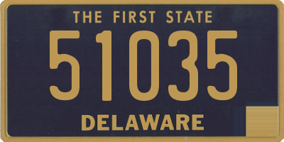 DE license plate 51035