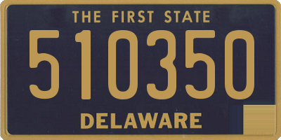 DE license plate 510350
