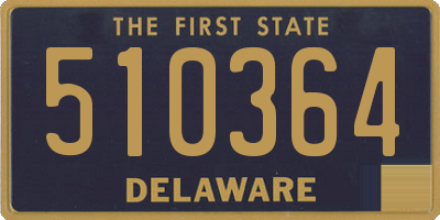 DE license plate 510364