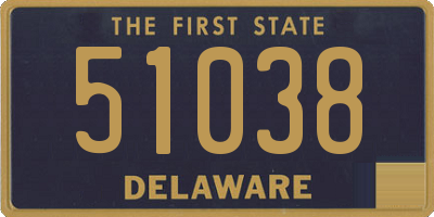 DE license plate 51038